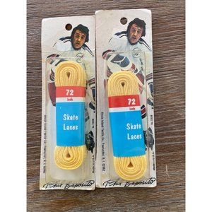 VINTAGE PHIL ESPOSITO HOCKEY SKATE LACES NIP NEW YORK RANGERS BOSTON BRUINS